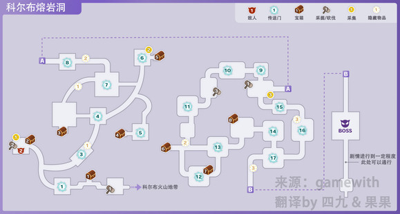 符文工房5科尔布熔岩洞的敌人在哪 符文工房5科尔布熔岩洞的敌人分享图1