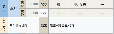 符文工房5弯刀怎么做 符文工房5弯刀制作方法分享图1