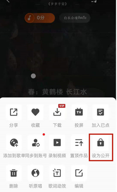 全民K歌怎么把作品设置为公开[图片1]