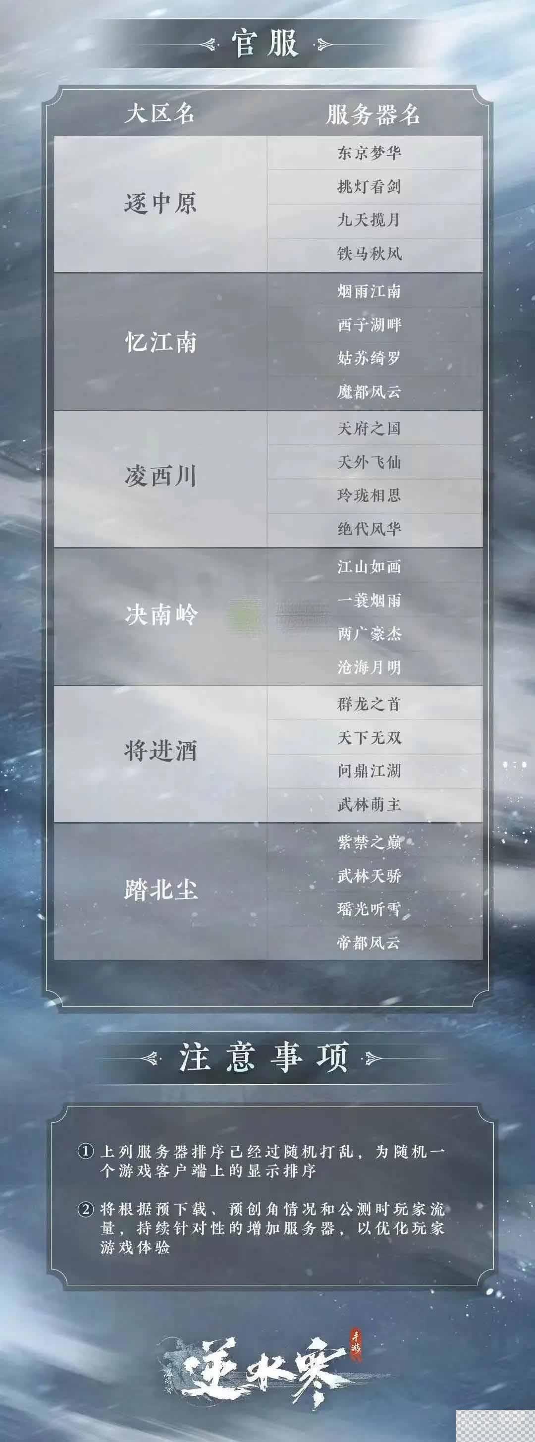 逆水寒手游区服列表名字详情图2